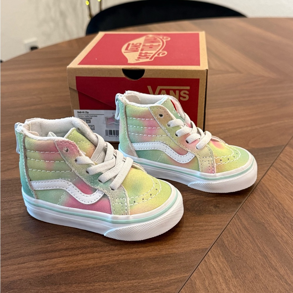 Vans Kids Sk8- Hi Zip Pastel High-Top Sneakers